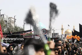 گزارش تصویری | سوگواری دسته های عزاداری در خیابان های منتهی به حرم مطهر رضوی در دهه آخر صفر