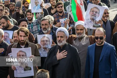 گزارش تصویری | تشییع پیکر شهید «علی لاریجانی» و «مرتضی لاریجانی» - قم