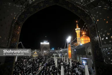 مراسم احیای شب ۱۹ ماه رمضان در حرم مطهر رضوی