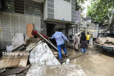 تصاویری از محله سیدی مشهد پس از سیل روز چهارشنبه