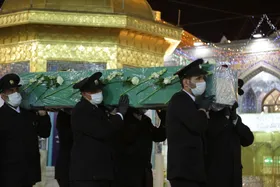 پیکر شهید مدافع حرم در مشهد تشییع شد