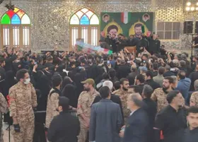 شهید سیدمهدی موسوی در حرم حضرت عبدالعظیم (ع) به خاک سپرده شد