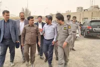 رئیس سازمان حفاظت از محیط زیست از محل ورودی آب از افغانستان به ایران بازدید کرد