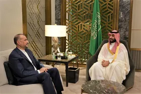 امیرعبداللهیان با بن&zwnj;سلمان در عربستان دیدار کرد+ فیلم