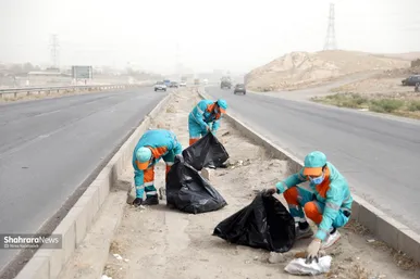 پاکسازی ٧ محور ورودی مشهد مقدس در دهه آخر صفر