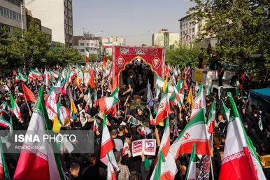 گزارش تصویری | مراسم تشییع پیکر شهدای اقتدار در تهران (۷ تیر ۱۴۰۴)