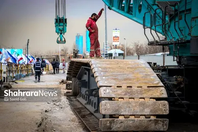 مراسم پایان حفاری مسیر شرقی خط ۳ قطار شهری مشهد