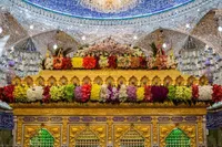 ویدئو| گل آرایی حرم مطهر حضرت عباس (ع)