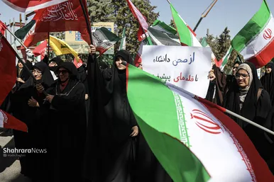 گزارش تصویری | تجمع دانشجویان انقلابی در مشهد