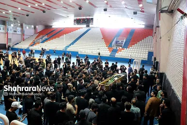 عکس‌هایی از مراسم تشییع پیکر مرحوم «علی اسعدی» فوتسالیست مشهدی