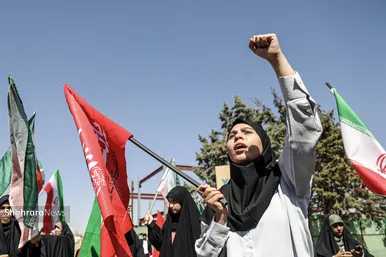 گزارش تصویری | تجمع دانشجویان انقلابی در مشهد