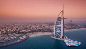 ویدئو |  آتش&zwnj;سوزی در طبقات برج&zwnj;العرب امارات بر اثر اصابت پهپاد