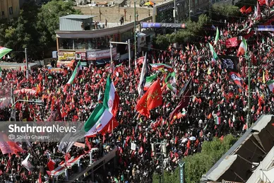 گزارش تصویری | تصاویر هوایی مراسم تشییع پیکر رهبر شهید انقلاب اسلامی