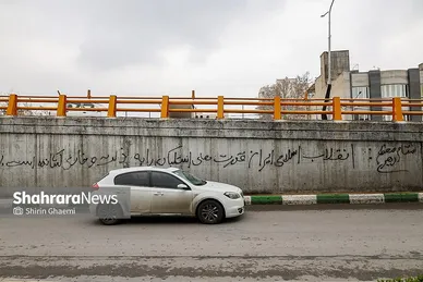 گزارش تصویری | تاریخ‌سازی با دیوارنویسی