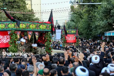 تشییع پیکر مطهر ۵ شهید مدافع حرم در مشهد
