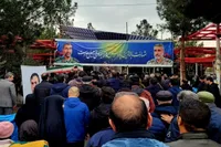 پیکر سردار شهید جواد باقری، در جوار مزار برادرش آرام گرفت (۲۵ اسفند ۱۴۰۴)