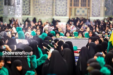 گزارش تصویری | وداع با پیکر مطهر بانوی شهیده معصومه کرباسی در حرم مطهر رضوی - مشهد