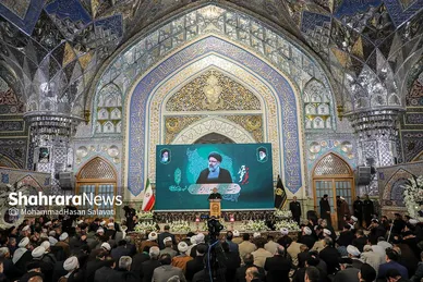 مراسم بزرگداشت شهدای خدمت در حرم مطهر رضوی