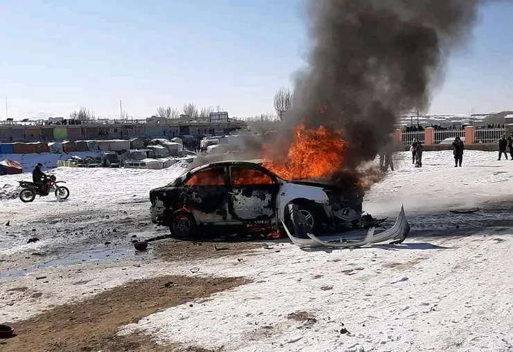 ویدئو| انفجار رعب‌آور مواد محترقه در تصادف موتور و ماشین