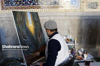 رویداد هنری «من القدس، الی القدس» در حرم مطهر رضوی