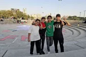  ۴هزار درنای کاغذی در بوستان کوهسنگی مشهد صدای فریاد مظلومیت کودکان غزه است