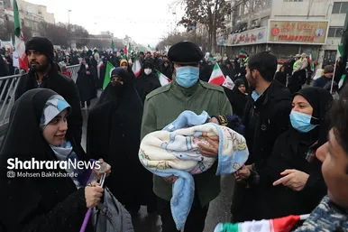 گزارش تصویری حضور باشکوه مردم مشهد در راهپیمایی ۲۲ بهمن