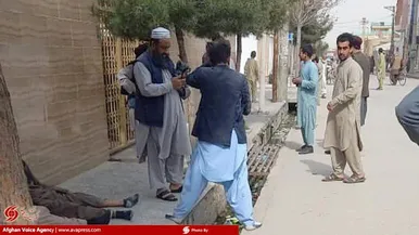 عکس‌هایی از حمله دیروز به خبرگزاری صدای افغان در شهر مزار شریف