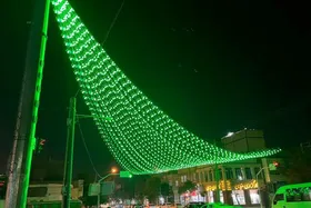 مشهد به رنگ سبز درآمد + تصاویر