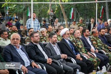 آیین بازگشایی معابر پادگان لشکر ۷۷