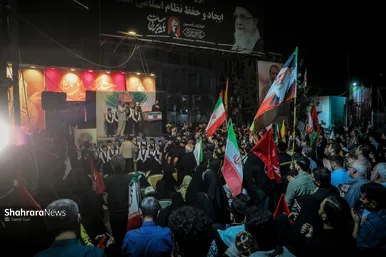 گزارش تصویری | وداع با پیکر سردار شهید حسین ظریفی در دویست‌ودهمین شب اجتماع مشهدی‌ها