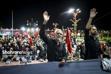 گزارش تصویری | اجتماع بزرگ «همه خونخواهیم» در حرم مطهر رضوی