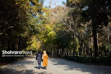 رنگ پاییز در پارک ملت مشهد