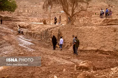 خسارات سیل در روستاهای کرمان