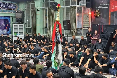 عکس‌هایی از مراسم علم‌کِشی مهاجران افغانستانی در مشهد (۲۳ تیرماه ۱۴۰۳)