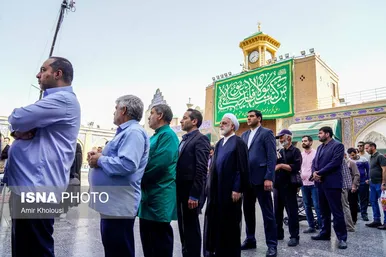 عکس‌هایی از حضور چهره‌های سیاسی پای صندوق‌های رأی