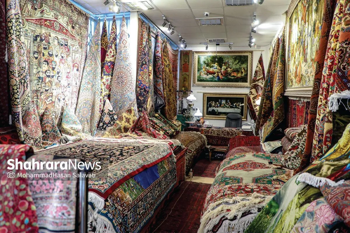 تولید سالانه ۳۳۳ هزار مترمربع فرش دست‌باف در خراسان‌رضوی | گره کور مشکلات بر تاروپود صادرات فرش