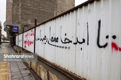 گزارش تصویری | تاریخ‌سازی با دیوارنویسی