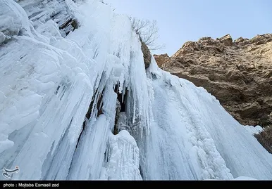 یخ نوردی در آبشار یخی خور خورسلماس
