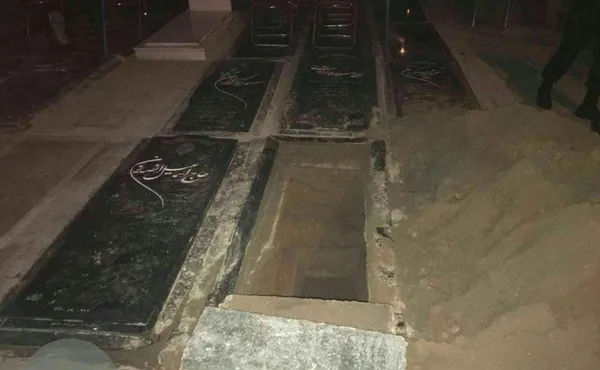 علی انصاریان به خاک سپرده شد+ عکس و ویدئو