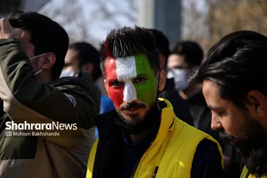 ورزشگاه امام رضا(ع)‌ قبل از شروع بازی فوتبال ایران و لبنان