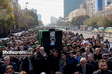 تشییع پیکر حجت الاسلام سید جعفر طباطبایی در مشهد