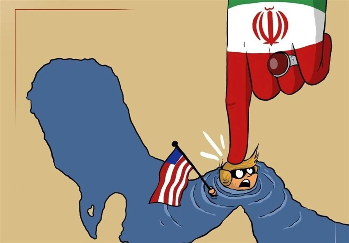 ترامپ در تنگه هرمز غرق شد! | کاریکاتور جدید کمال شرف