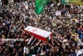 تشییع باشکوه پیکر «شهید غیرت» در مشهد + فیلم