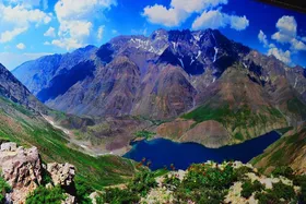 ویدئو| نمای هوایی دریاچه گهر از بالای اشترانکوه
