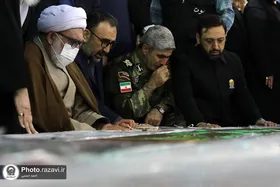 دیدار تولیت آستان قدس رضوی با خانواده شهدای حادثه حرم شاهچراغ (ع)