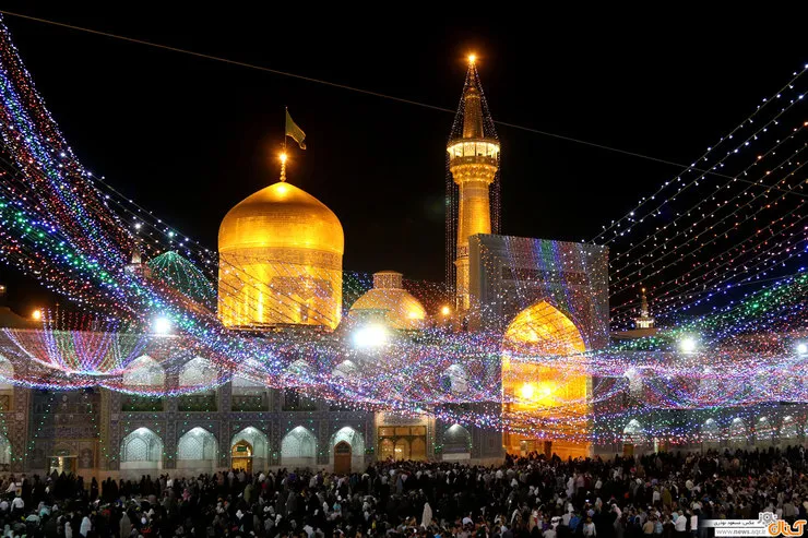 مراسم شب میلاد حضرت زینب (س) در حرم مطهر رضوی برگزار شد