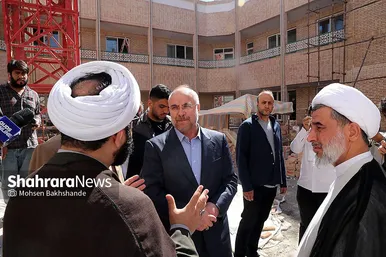 بازدید رئیس مجلس از پروژه مجتمع تربیتی آموزشی حضرت مهدی (عج) مشهد