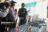 کشف ۳۳۷ قبضه سلاح غیرمجاز در خراسان رضوی | از انهدام کارگاه سلاح‌سازی تا کشف سلاح از اراذل و شکارچیان غیرمجاز + فیلم