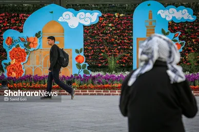 گزارش تصویری | المان‌های نوروزی ۱۴۰۴ در مشهد