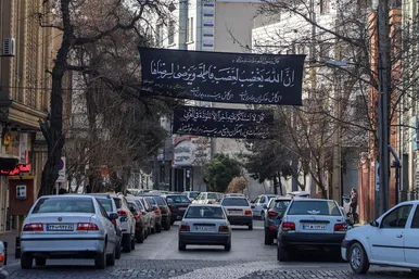 فضاسازی شهر مشهد به مناسبت ایام فاطمیه و سالگرد شهادت سردار سلیمانی
